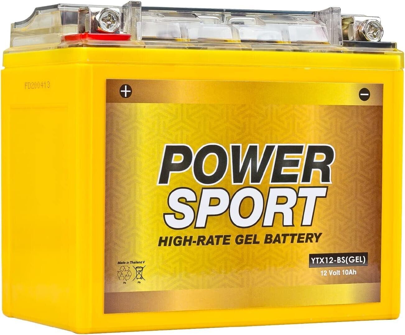 YTX12-BS Power Sports Gel Battery Replaces 12-BS, GTX12-BS, CTX12-BS, STX12-BS