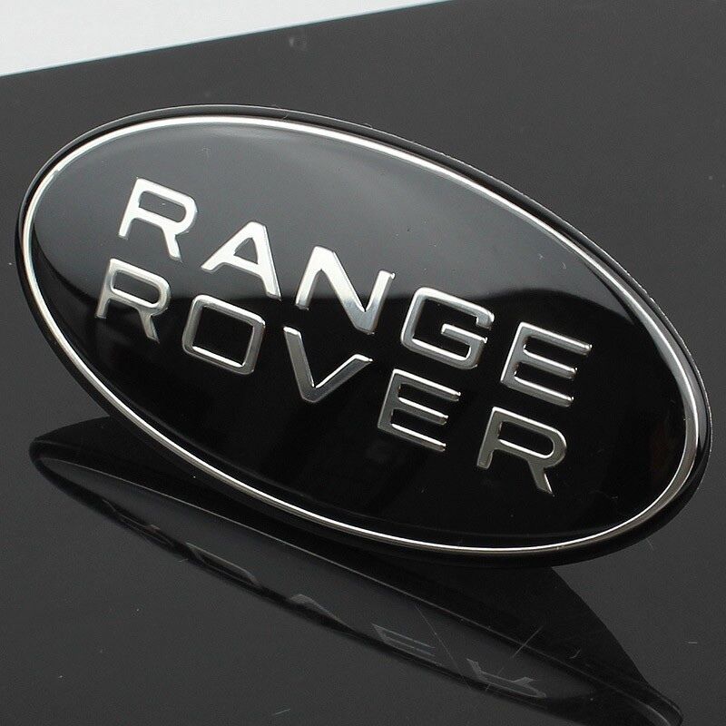 Range Rover Sport Supercharged Emblem Black Land Rover Oval Logo Badge Sticker 