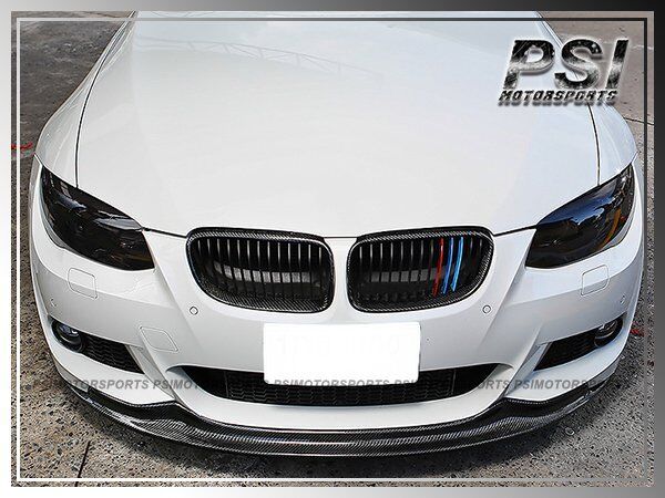 2011+ BMW E92 E93 AK Style Carbon Fiber Front Bumper Add On Lip M Sports 328i