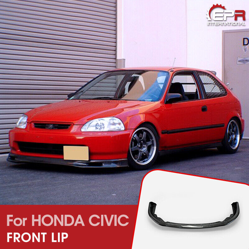 For 96-98 Honda EK Civic SP Style Carbon Front Lip Bumper splitter Exterior kit