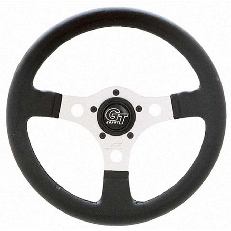 Grant 762 Steering Wheel Formula Gt 12In 5-Bolt Sil/Blk Steering Wheel, Formula 