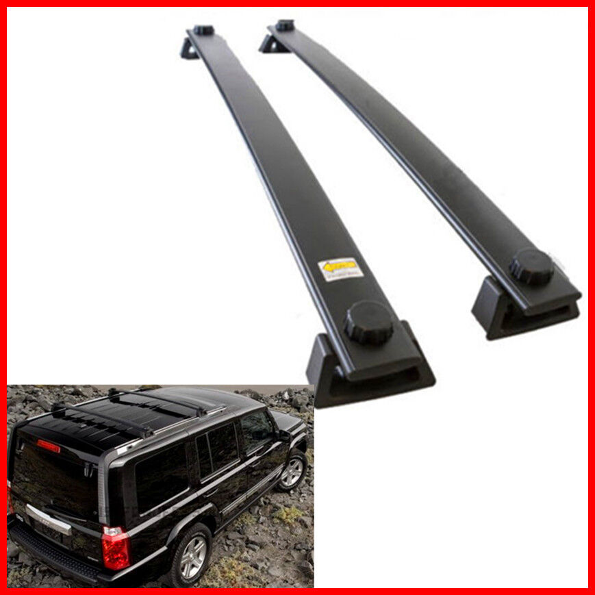 For 06-10 Jeep Commander Roof Rack Cross Bars Bolt-On OEM Factory Style OE