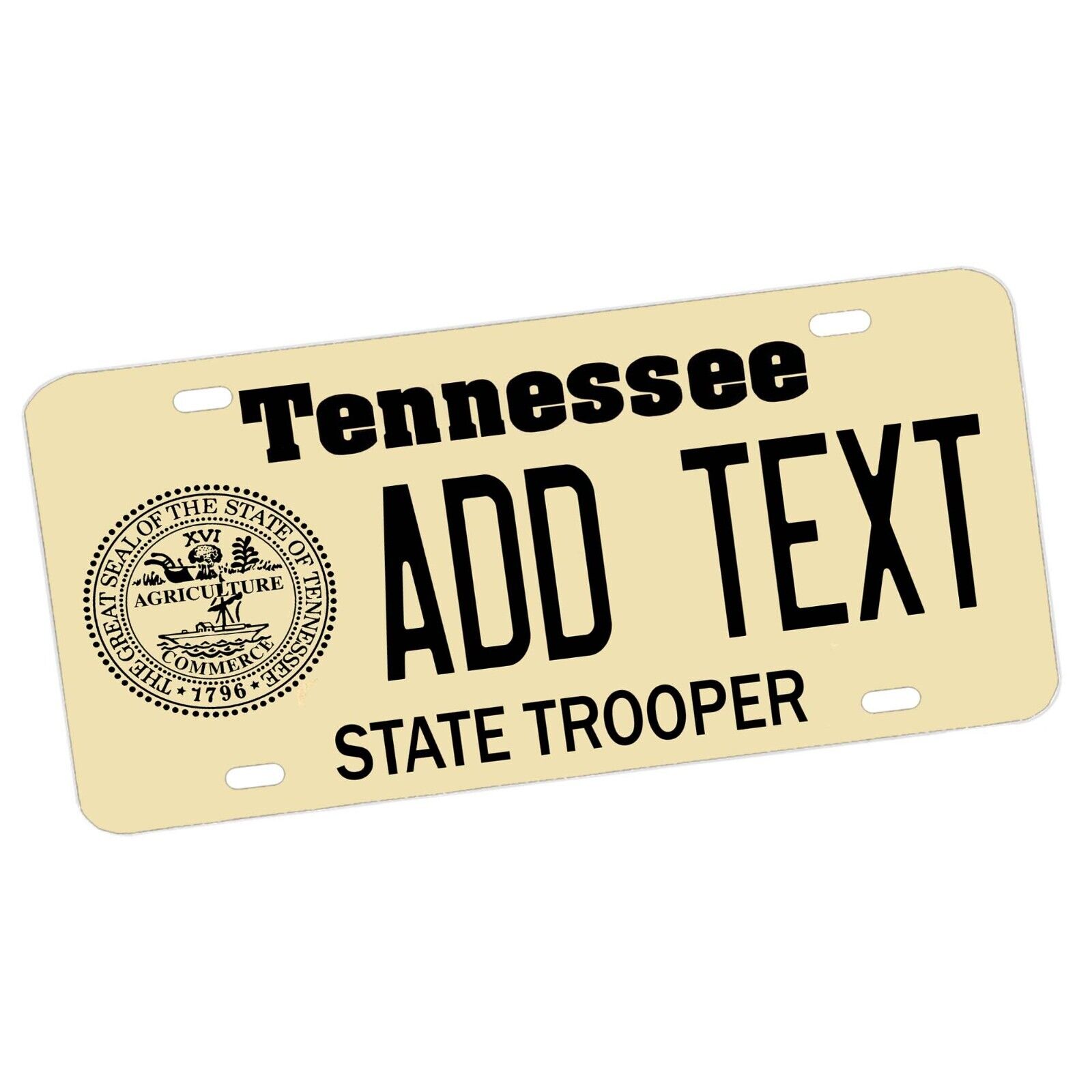 Tennessee State Police ADD YOUR TEXT PERSONALIZE Novelty License Plate