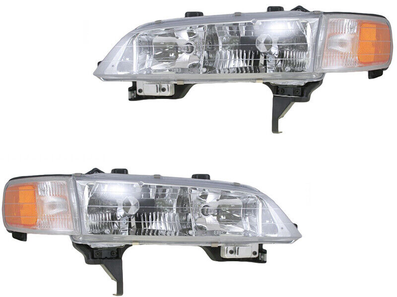 Headlights Headlamps for 94 - 97 Accord Sedan Coupe Left Right Replacement Set