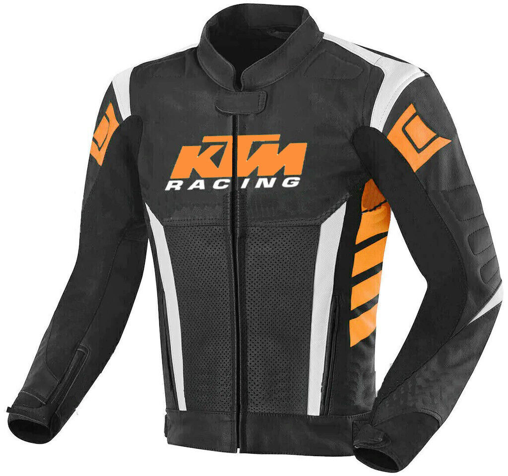 KTM Men\'s Motorcycle Leather Jacket