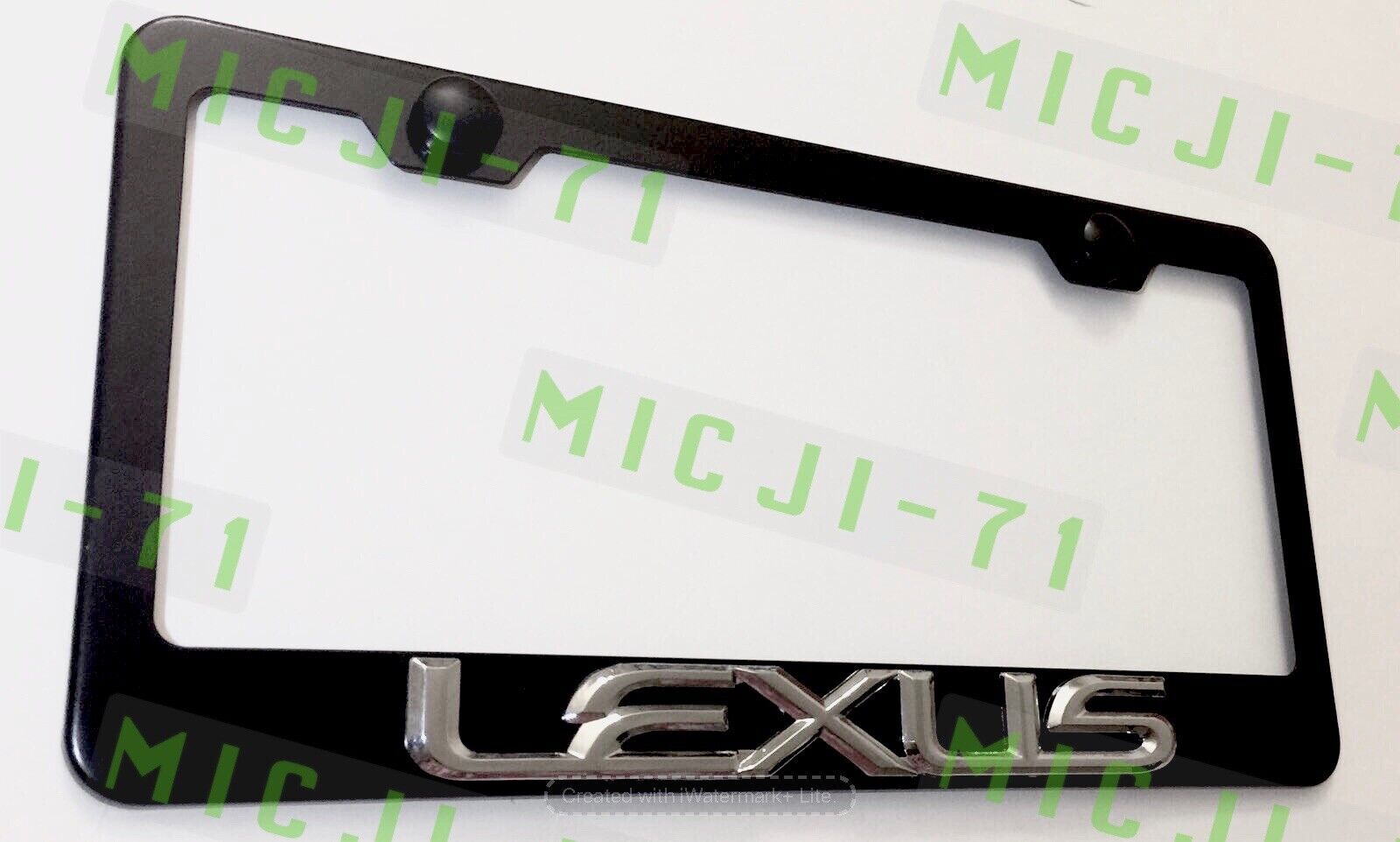 3D Lexus Emblem Stainless Steel License Plate Frame Rust Free