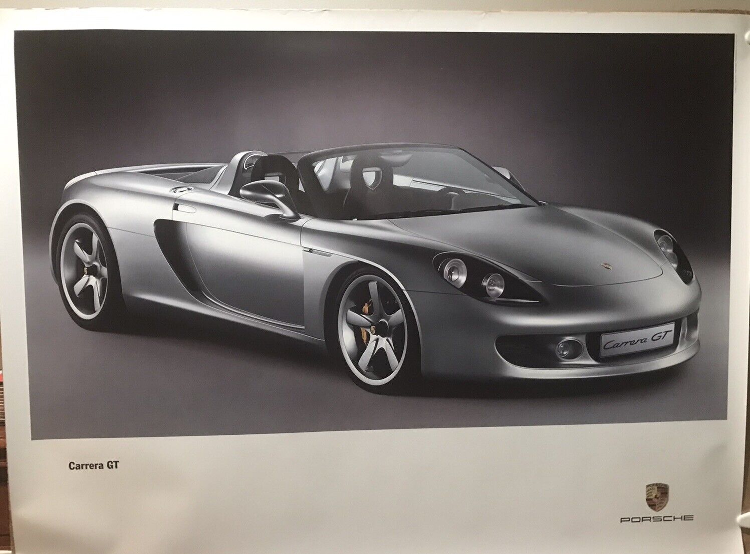 Porsche Carrera GT Showroom Original Factory  9/00-WVK 178 900 Car Poster WOW