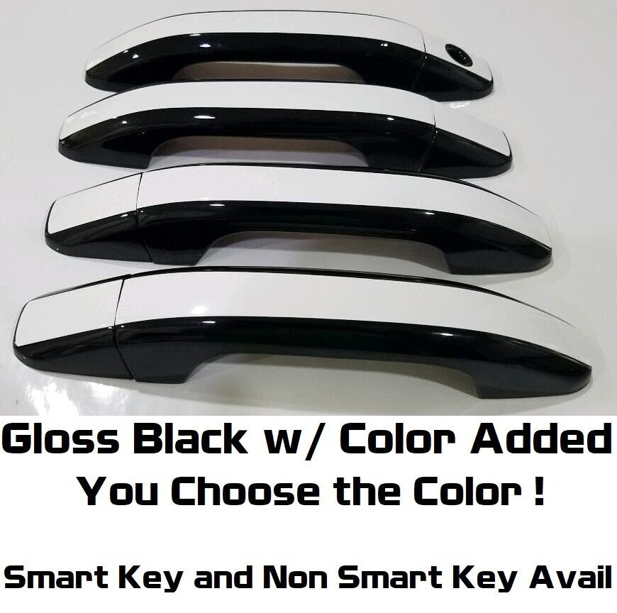 Custom Black and Color Door Handle Overlays 2020 - 2024 GMC SIERRA YOU PICK CLR