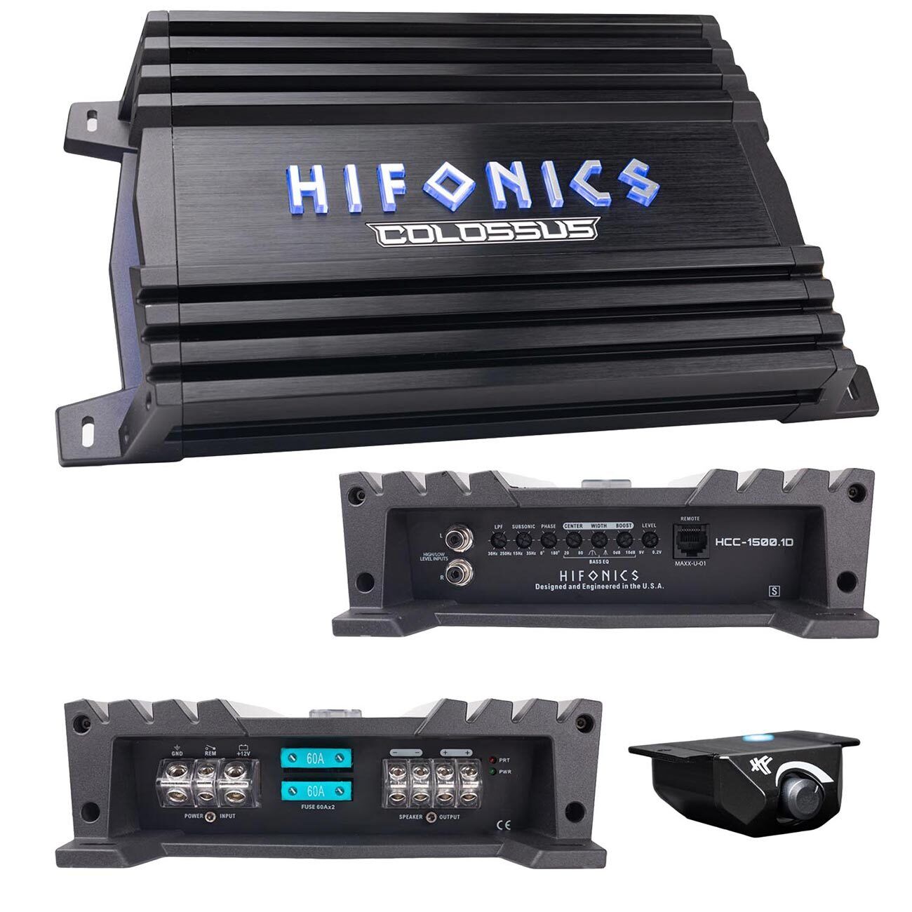 HIFONICS HCC-1500.1D COLOSSUS CLASSIC 1500W CLASS-D MONOBLOCK CAR AMPLIFIER AMP