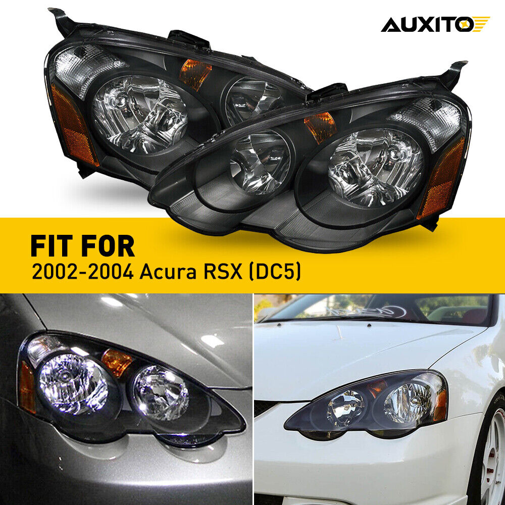 For 2002 2003 2004 Acura RSX Factory Headlights Headlamps Driver&Passenger EOU