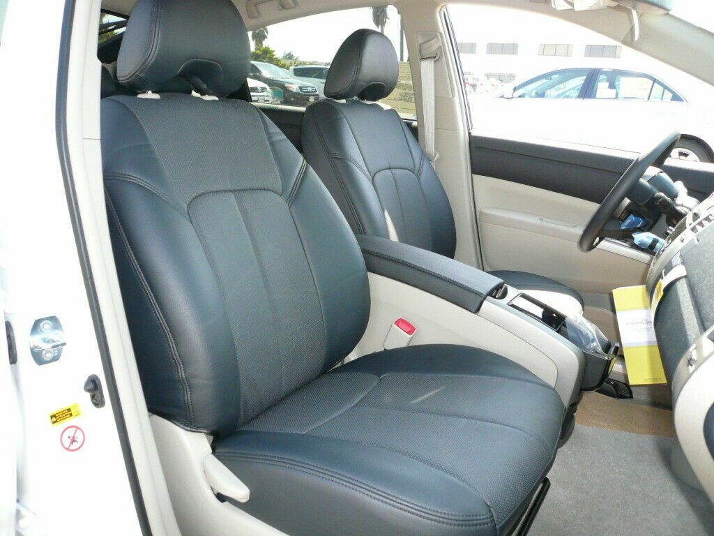 2010-2015 Toyota Prius Clazzio PVC Leatherette Black Front & Rear Seat Covers