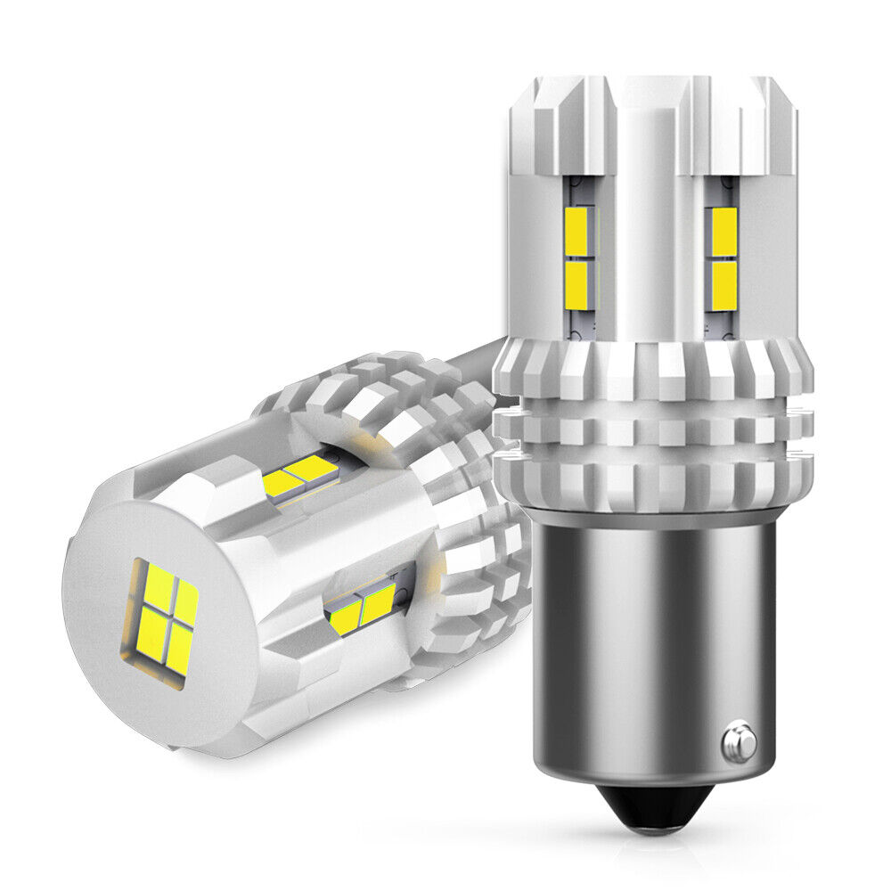 Auxito LED Front Turn Signal Blinker Light Bulbs 1156 7506 3497 Amber 2200K Pair