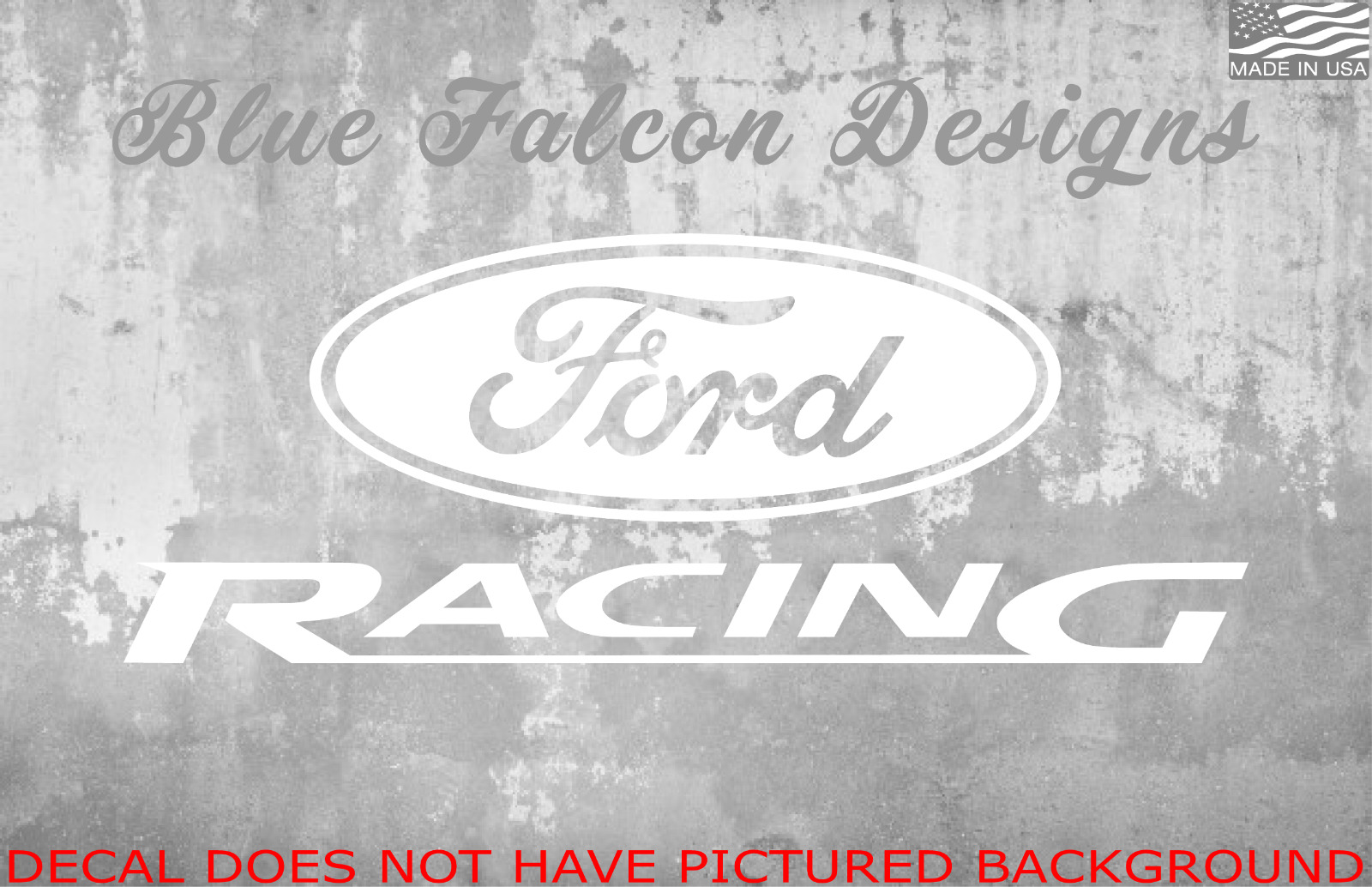 Ford Racing Decal Sticker Vinyl