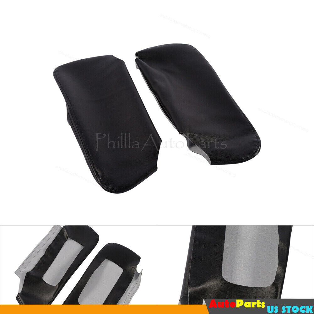 Pair Sun Visor PU Leather Replacement Cover Fit for 93-02 Camaro Firebird Black