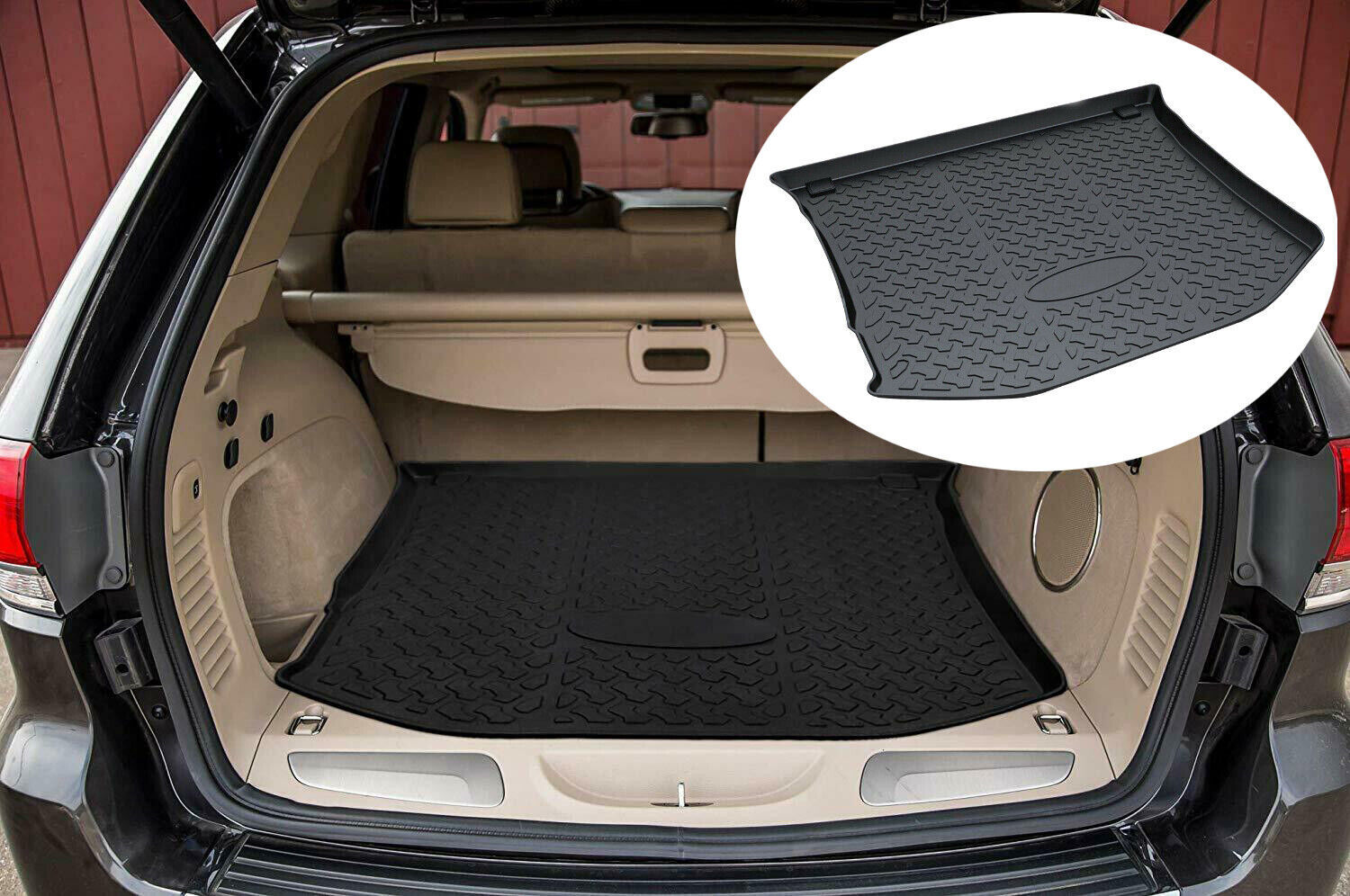 For 2012-2021 Jeep Grand Cherokee All Weather Boot Trunk Cargo Liner Floor Mats