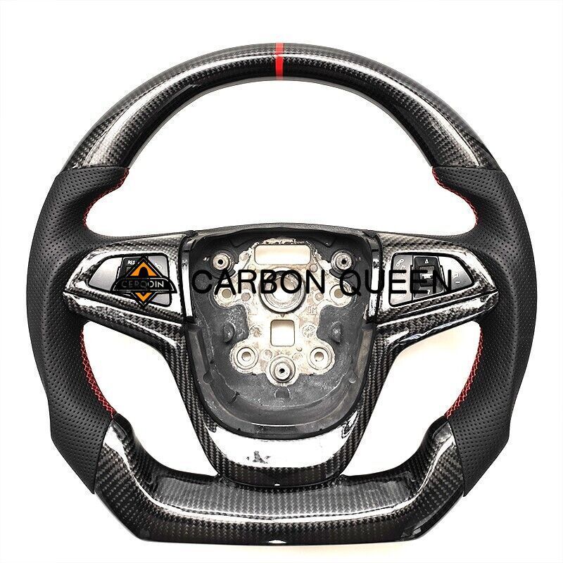 carbon fiber with LEATHER steering wheel for CHEVY SS SV6VF2/Holden VF HSV