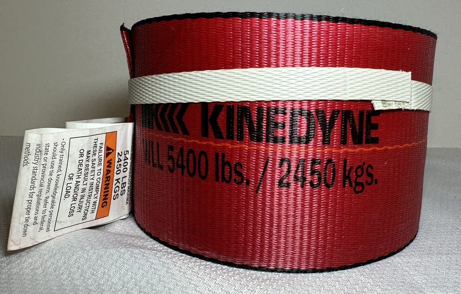 Kinedyne 4 Inch X 30 Foot Strap With Flat Hook 5400 Lbs 