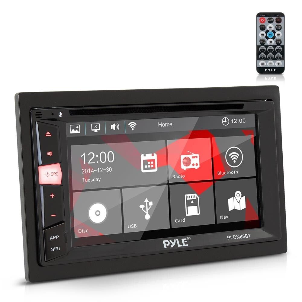 PYLE 6 2. Double Din Multimedia Disc Car Stereo - Touch Screen TFT/LCD Monitor