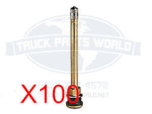 LOT of 100 - TR573 HALTEC Brass Truck Tire Valve Stems TR-573 573
