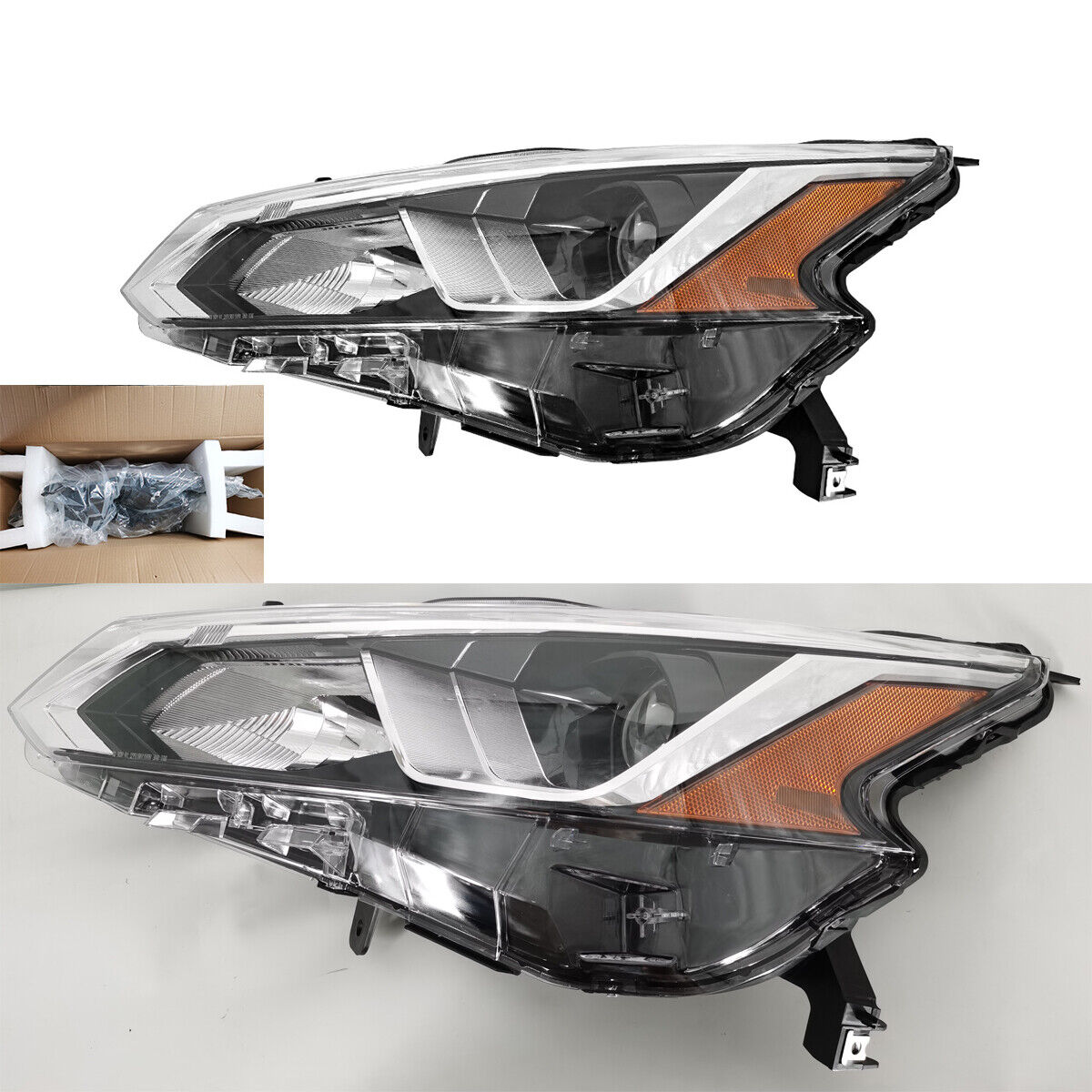Left Side Headlight Assembly For Nissan ALTIMA 2019-21 w/bulbs Halogen NI2502265