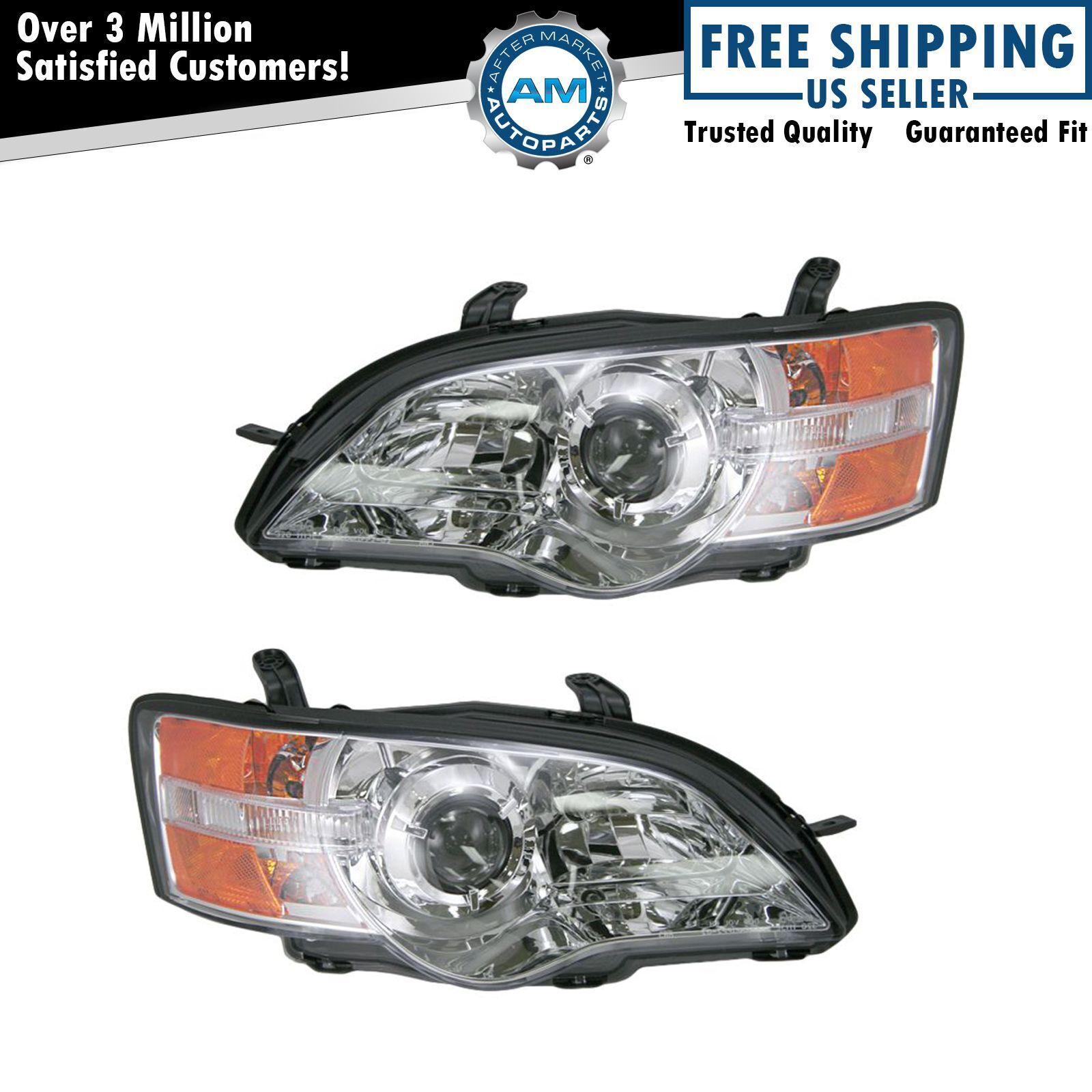 Headlight Set Left & Right For 06-07 Subaru Legacy Outback SU2502123 SU2503123