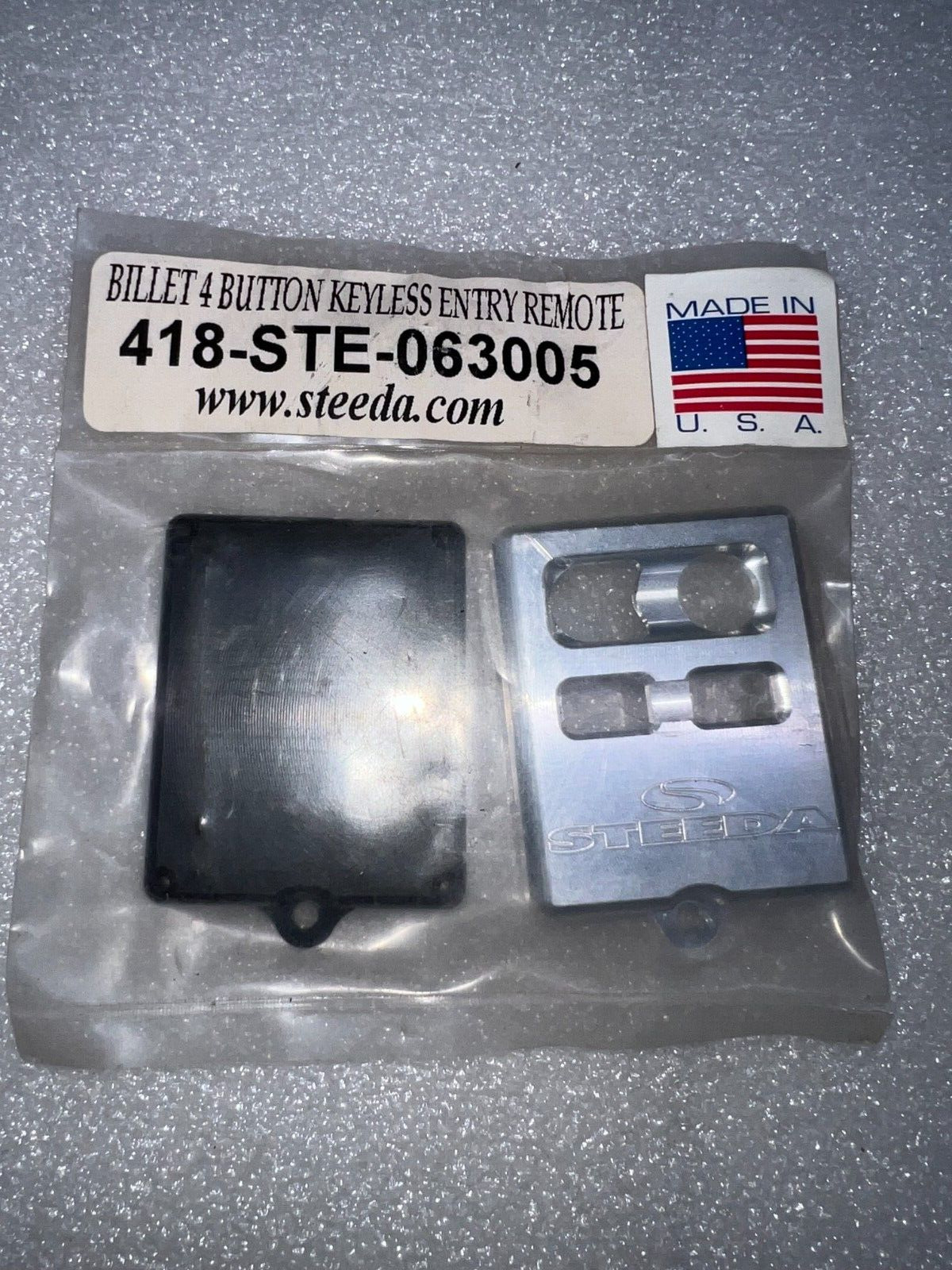 Steeda Mustang Billet 4 Button Keyless Entry Remote PN: 558-418-STE-063005