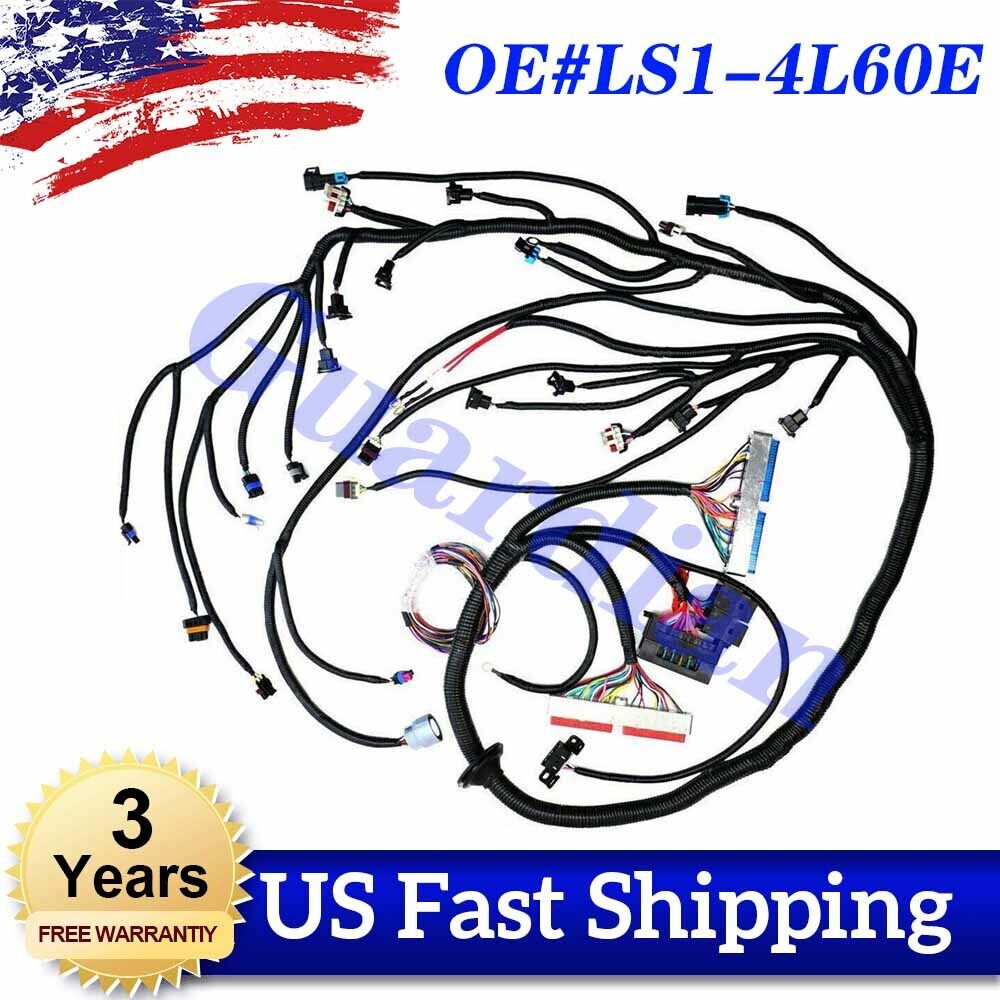 LS1-4L60E Wiring Harness Stand Alone For LS SWAPS DBC 4.8 5.3 6.0 97-06 98 99 00