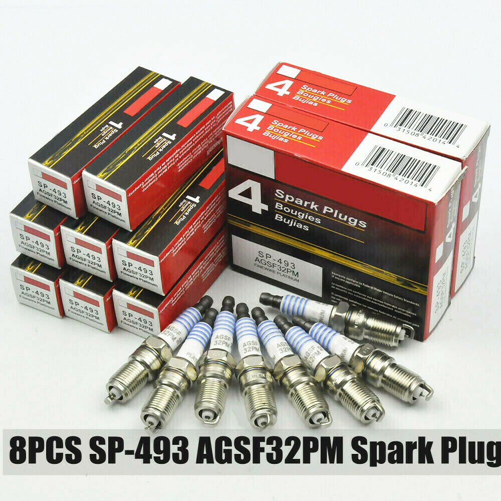 8Pcs SP-493 Platinum  SPARK PLUGS AGSF32PM For Motorcraft Ford 4.6L 5.4L V8 US