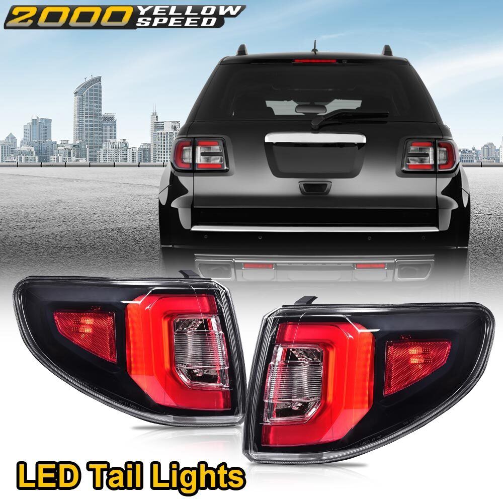 Fit For 2013-2016 GMC Acadia 2017 GMC Acadia Limited Tail Light Outer Pair
