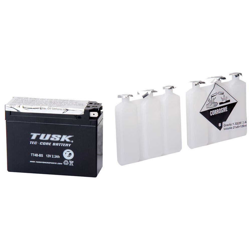 Tusk Tec-Core Battery with Acid TT4BBS  For YAMAHA TTR 50E 2006-2009,2012-2024