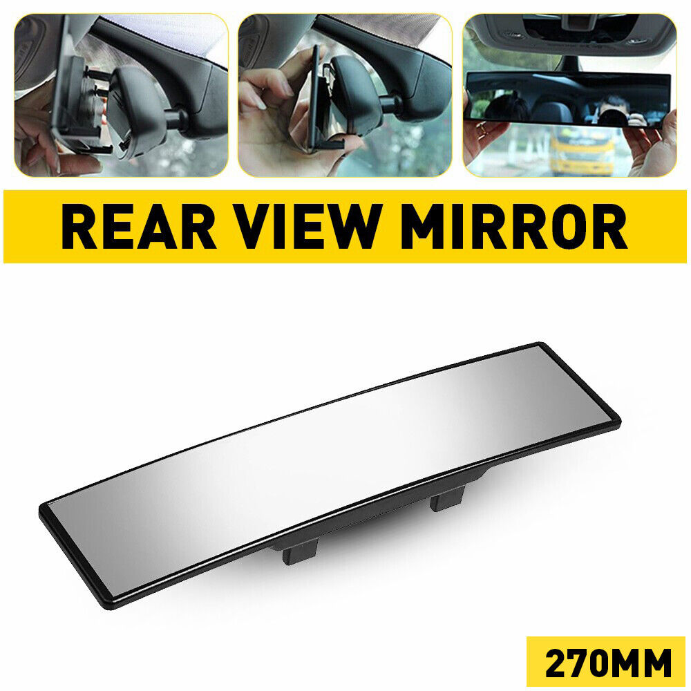 Angle View Panoramic Wide Angle Car Rear View Mirro Mirror Lens 270mm Tint US EA