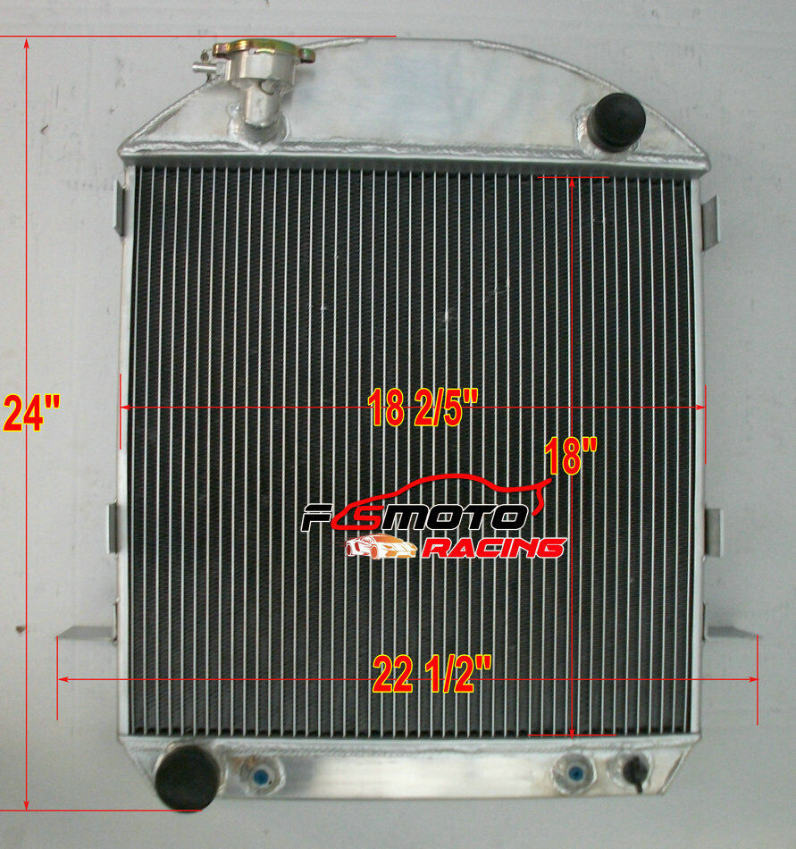 62mm 3 row Aluminum Radiator Fit Ford Model T Bucket Ford Engine 1917-1927 AT/MT