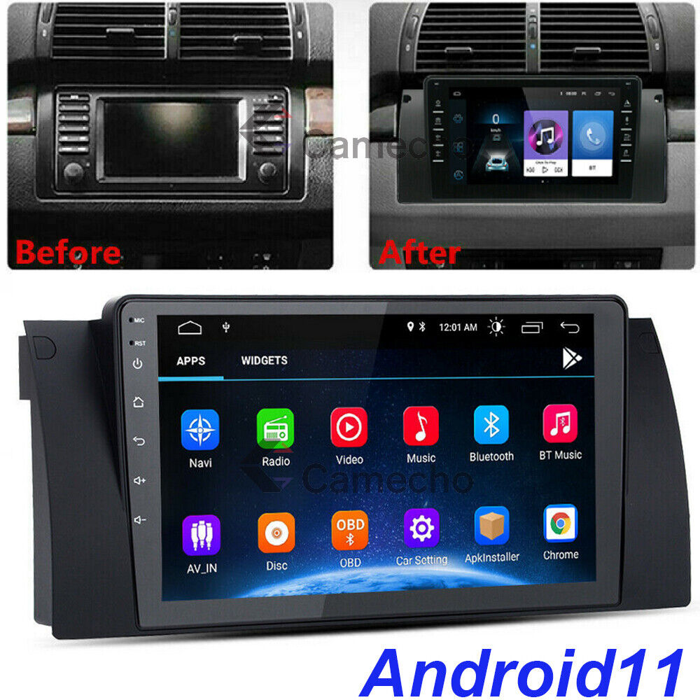 For BMW E38 E39 E53 X5 GPS Navi Android 11 Car Stereo Radio Head Unit Bluetooth