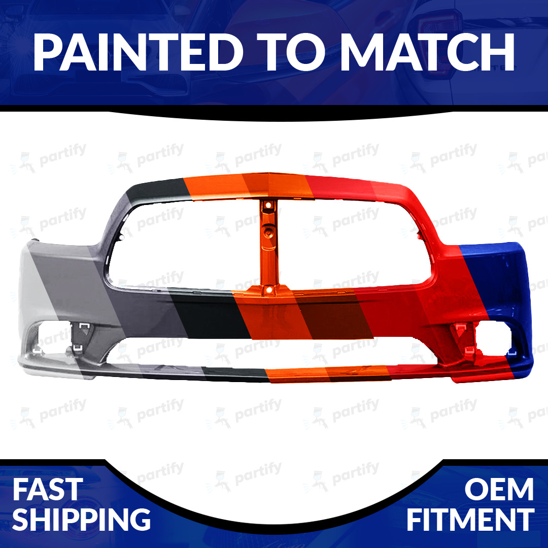NEW Painted To Match Unfolded Front Bumper For 2011 2012 2013 2014 Dodge Charger