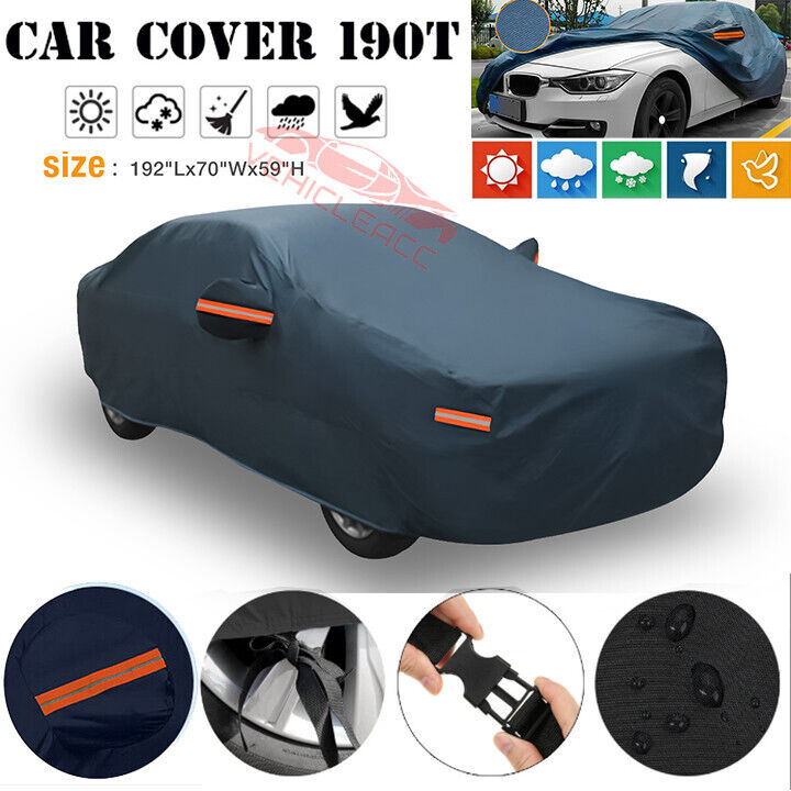Full Car Protection Cover Waterproof Sun UV Snow Dust Rain Resistant For Sedans
