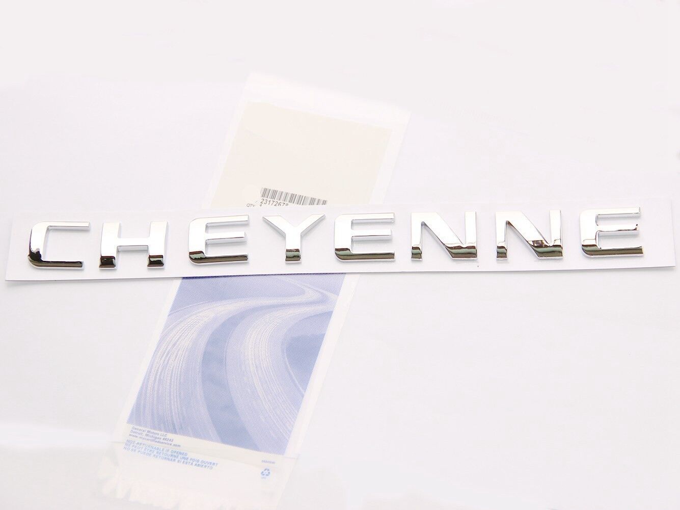 1x Chrome CHEYENNE  Emblem Nameplate Badge for GM Chevrolet Silverado FU
