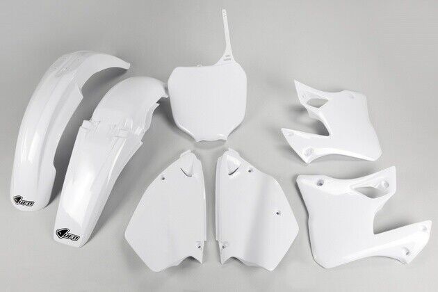UFO Complete Plastics Kit White for Yamaha YZ250 2-Stroke/YZ125 2000-2001