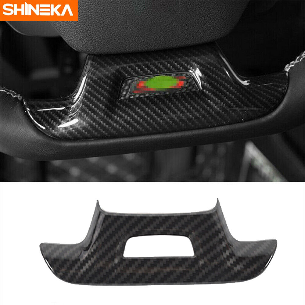 For 2016+ Chevrolet Camaro ZL1 Carbon Fiber Steering Wheel Trim Cover with Hole