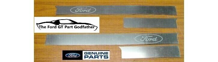 2005,2006 FORD GT GT40 DOOR SILL PLATE PROTECTORS 4 PC SET OEM FACTORY 05/06