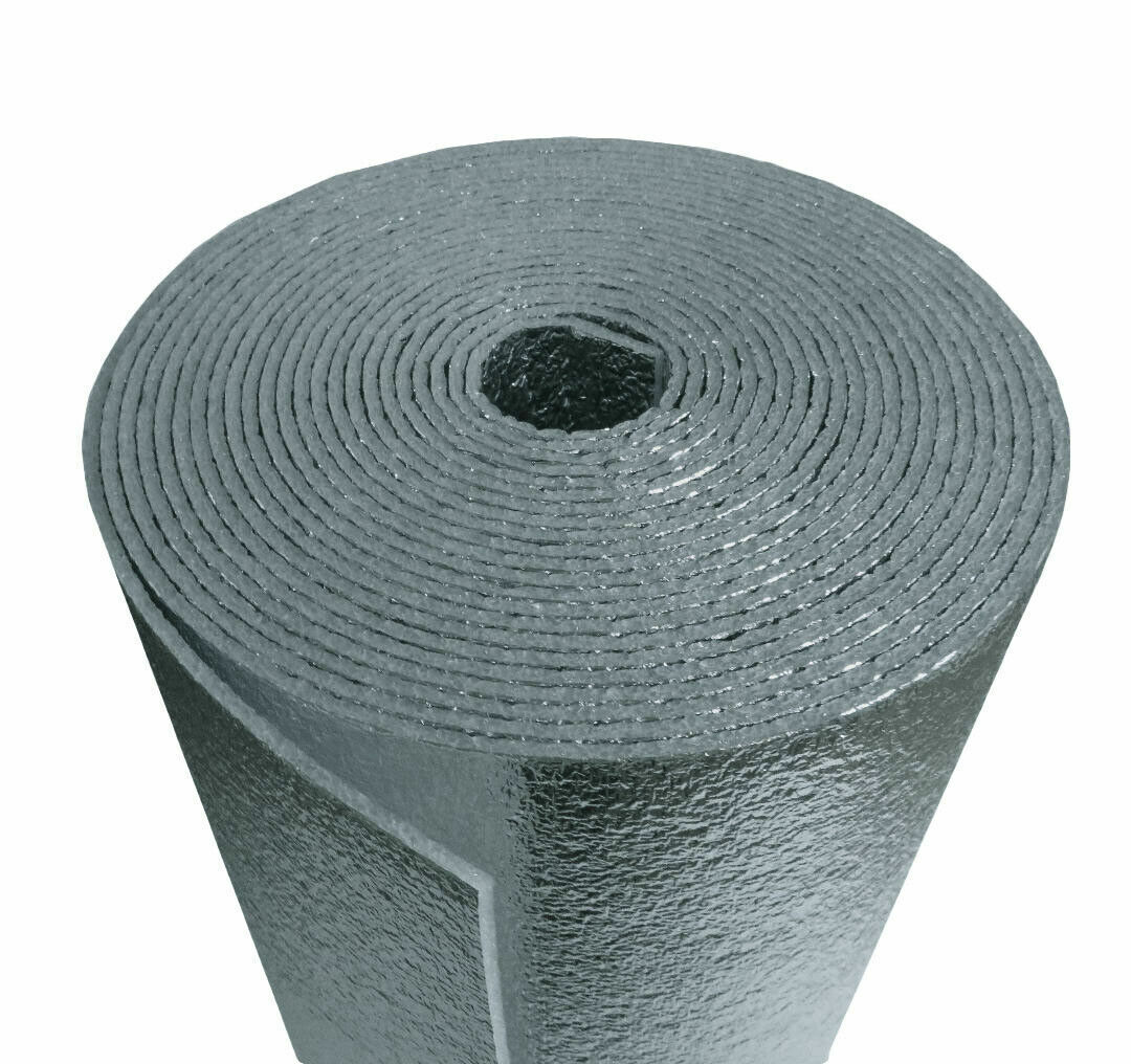 R-8 HVAC Duct Wrap Insulation Reflective 2 Sided Foam Core 12\