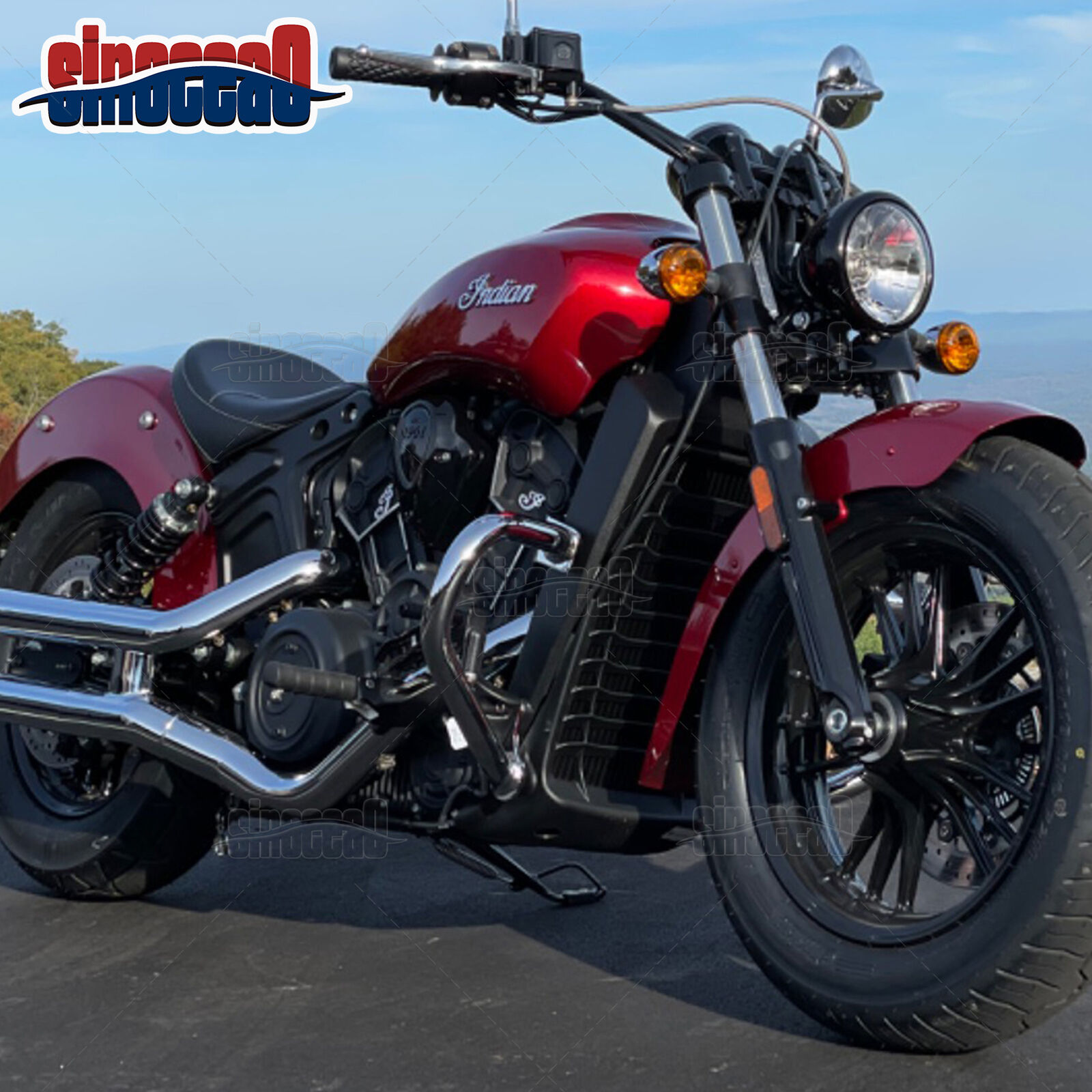 Chrome Engine Guard Highway Crash Bar For 2015+ Indian Scout Rogue/Bobber/Sixty
