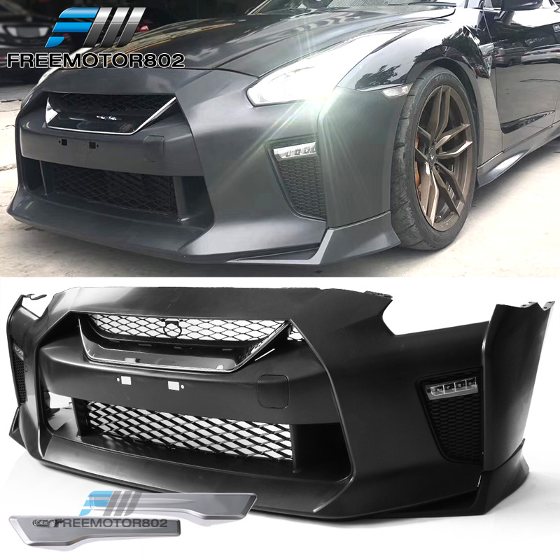Fits 09-22 Nissan R35 GT-R Upgrade 09-16 to New 2022 Look Front Bumper Cover