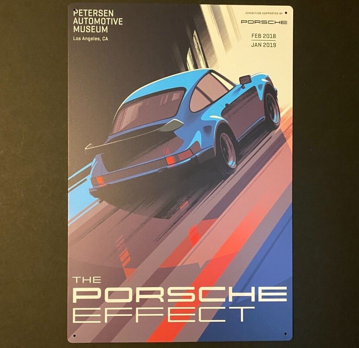 Porsche 911 Turbo 930 Metal Sign Poster From Petersen Automotive Museum 