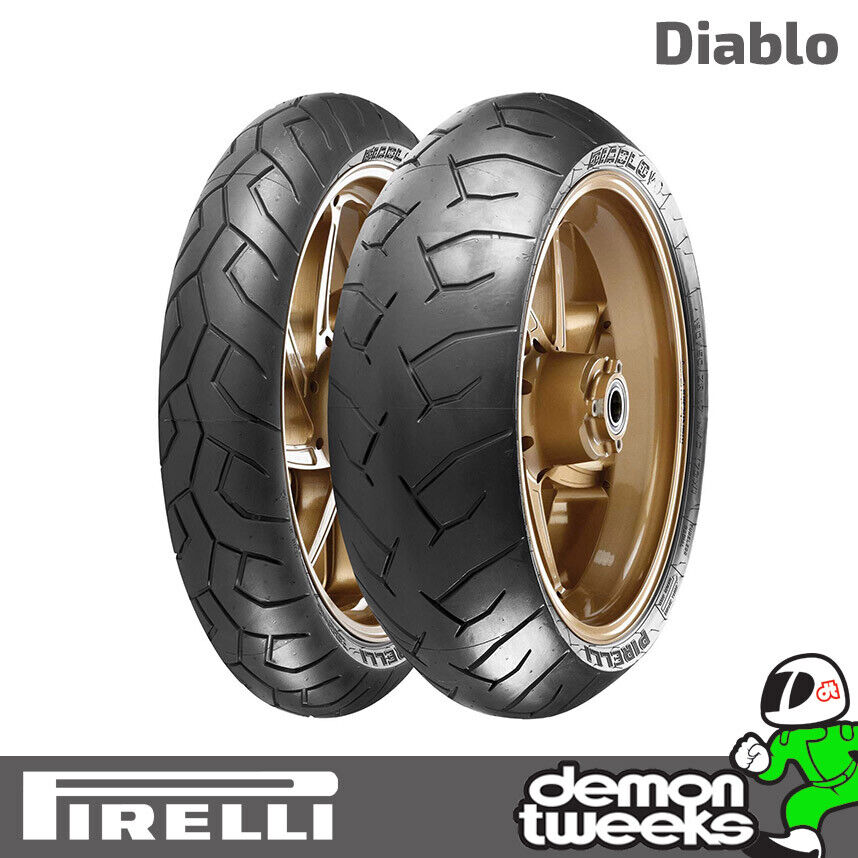 Pirelli Diablo 120/70 ZR17 (58W) & 180/55 ZR17 (73W) Motorcycle Tyres