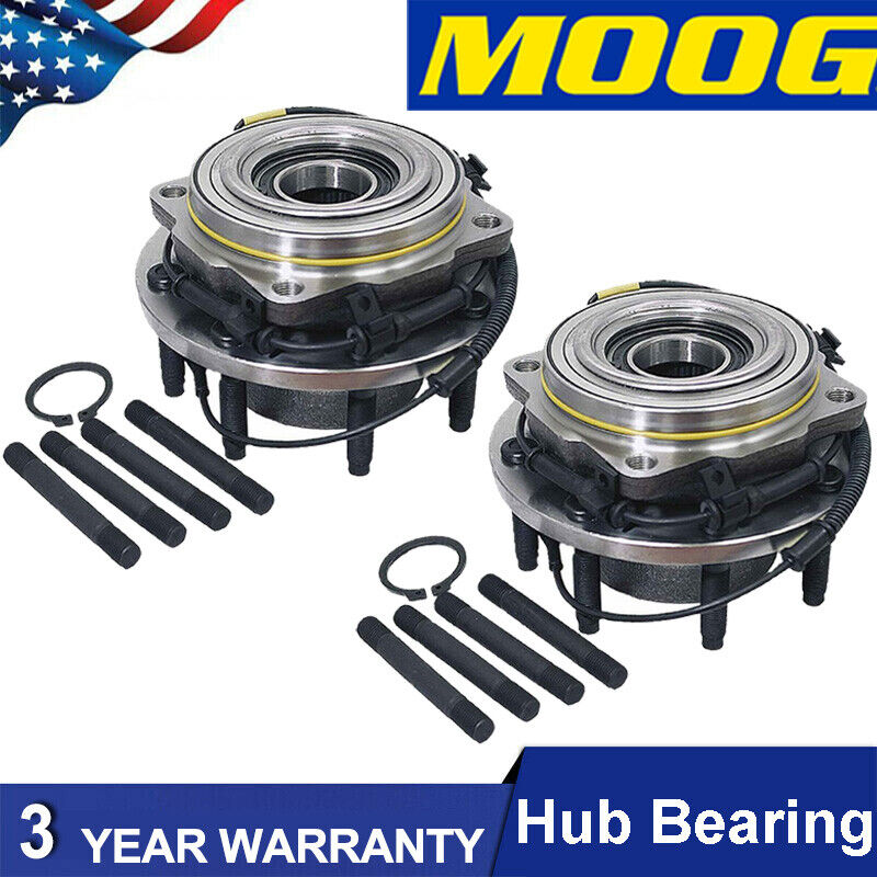 Moog Front  Wheel Bearing & Hub for 2005-2010 Ford F-350 F-250 SD SRW 4WD 2pack
