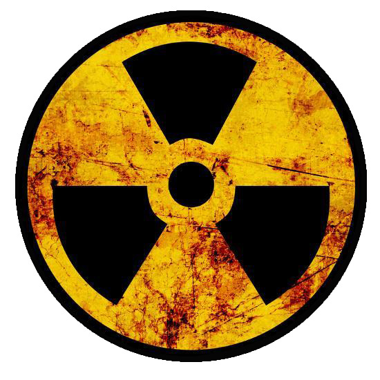 Radioactive Nuclear Radiation Rustic Symbol Sticker Laptop Bumper Decal #RS6