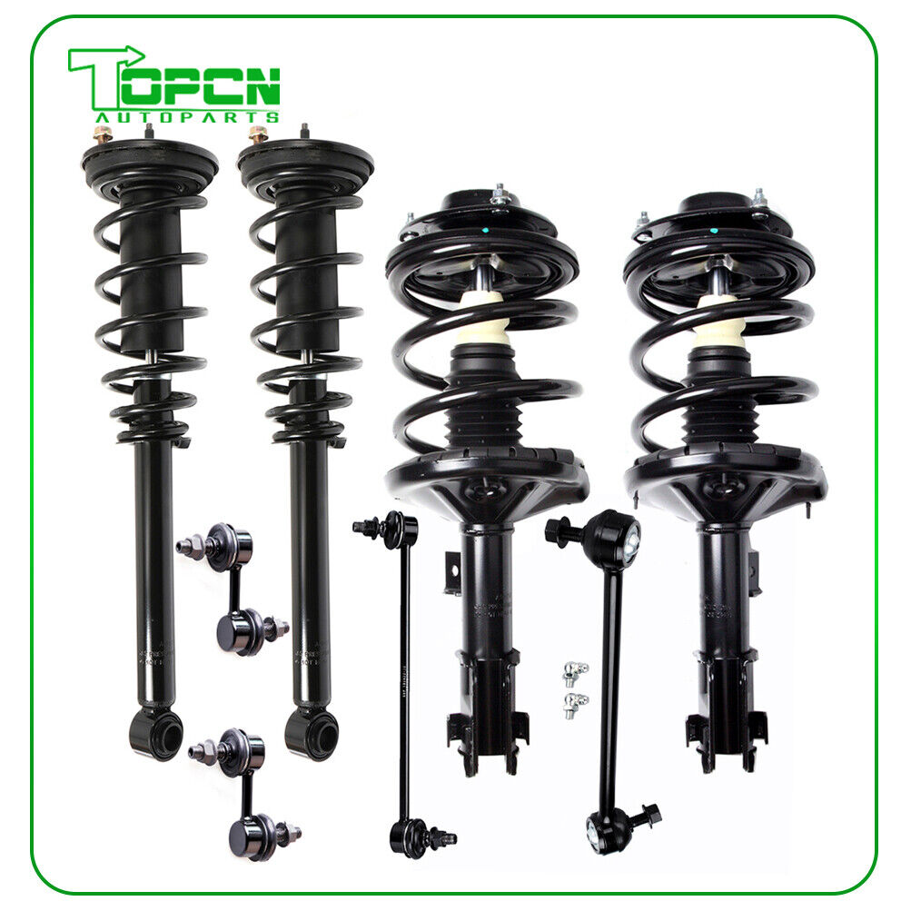 For 2000-2005 Mitsubishi Eclipse Front Struts Springs Rear Sway Bar End Links
