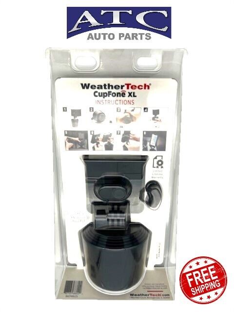 8acf4xlcs NEW WeatherTech CupFone XL Cell Phone Holder w/ Clamshell