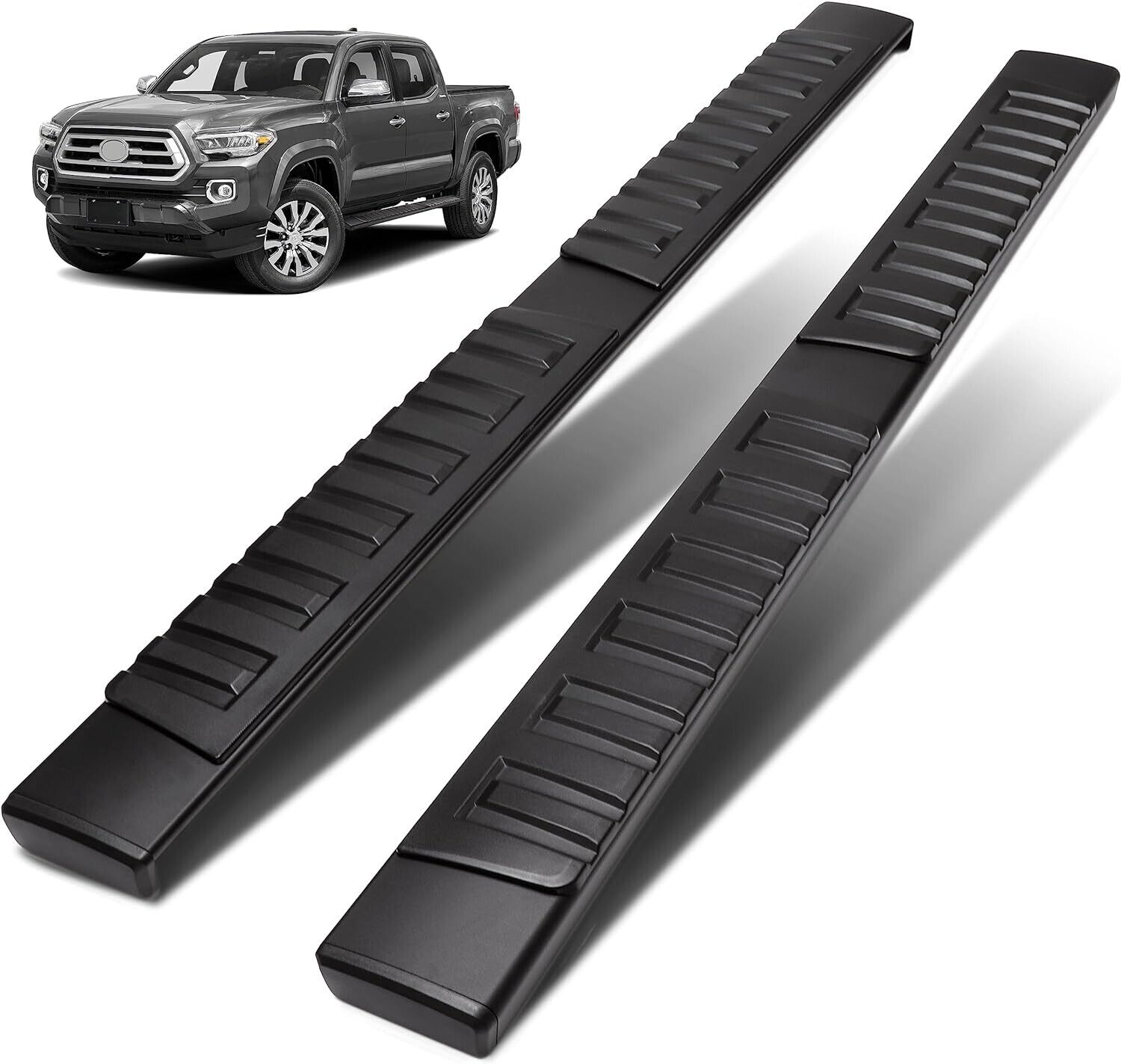 Nerf Bars Running Boards For 05-23 Toyota Tacoma Double/Crew Cab 6\'\' Side Steps