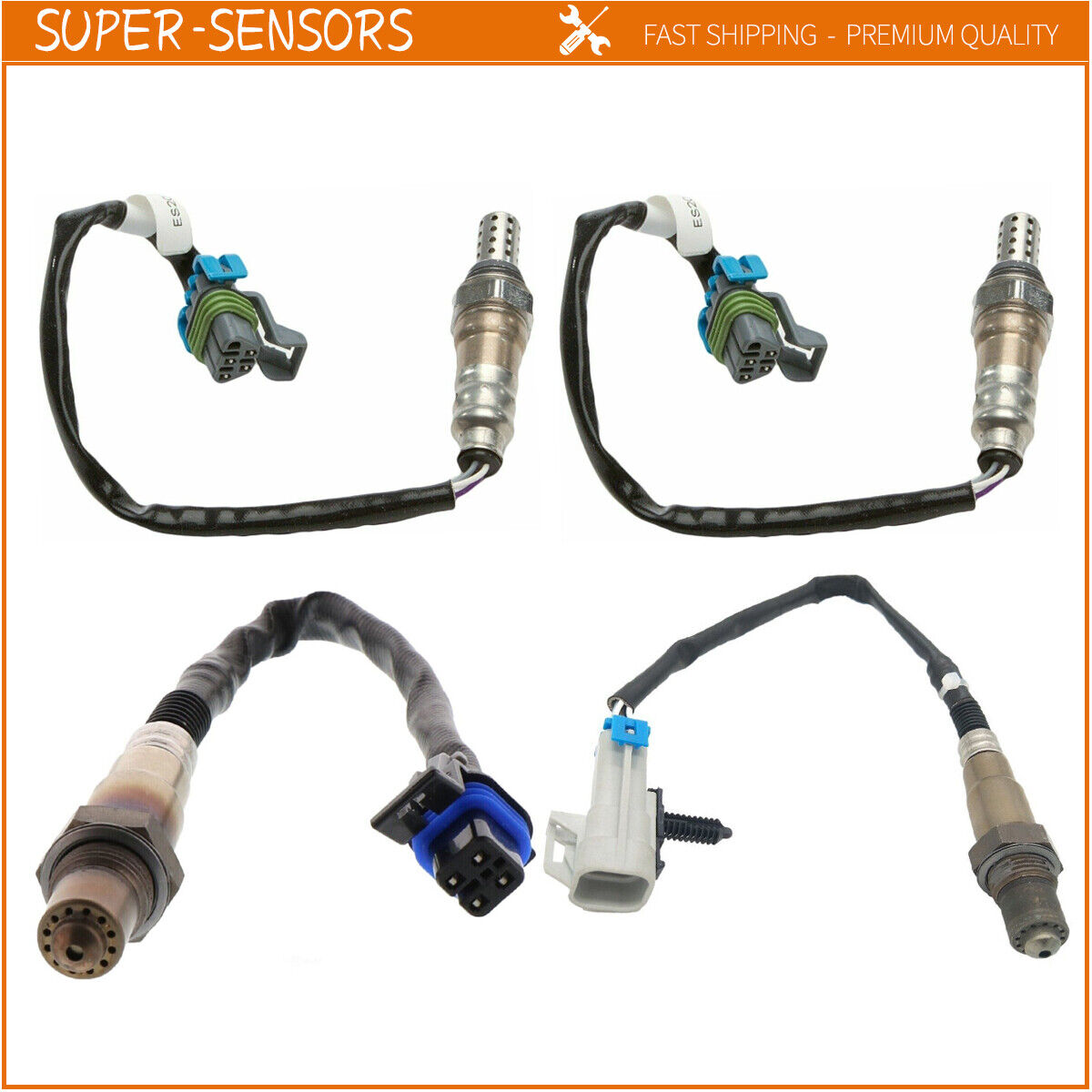 4X Oxygen O2 Sensor For Auto Trans 2010 -2015 Chevrolet Camaro 3.6L V6 10-14 CTS